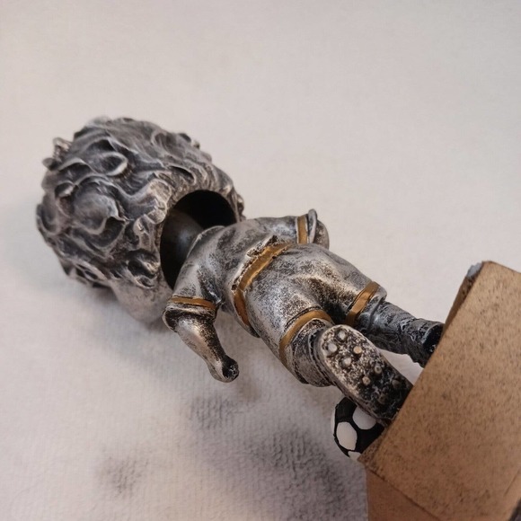 Soccer Player Male BOBBLEHEAD Resin 6" Trophy Cute Happy Face Realistic Soccer - Picture 9 of 10